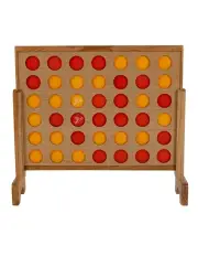 [Jenjo] Mega Plywood Connect Four In A Row Game Set 69X79Cm
