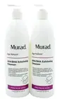 Murad AHA BHA Exfoliating Cleanser Pro Size 16.9 fl oz/ 500 ml (2 Pack) *No Box*