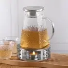 Teapot Warmer, Brushed Stainless Steel Tea Warmer With Tealight Holder, Silv L.M