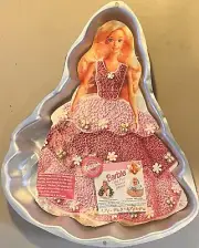 Vintage 1995 Wilton Springtime BARBIE Aluminum Cake Pan 15.25" x 13" New!
