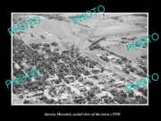 OLD POSTCARD SIZE PHOTO AURORA MISSOURI AERIAL VIEW OF TOWN c1950 1