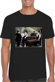 Laurel Hardy Men's Shirt T Shirts Unisex T-Shirt Cotton Tee Funny Short Sleeves Shirts Retro trendy material Large
