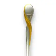 10 Oneida Silver Golden Aquarius Seafood Cocktail Forks 6" Stainless Flatware US