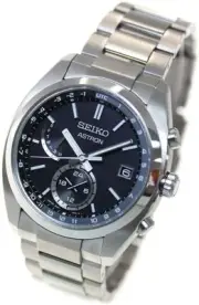 Seiko Astron SBXY015 Titanium World Time Radio Solar Men`s Watch From Japan