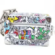 Louis Vuitton Shoulder Bag Mini Soft Trunk Monogram Comic White M82008