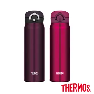 【THERMOS 膳魔師】不鏽鋼真空輕巧變保溫瓶0.6L(JNR-600-WNR)酒紅