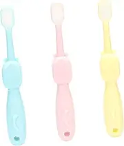 Gogogmee Cartoon Hippo Boys and Girls Toothbrush Soft Bristle Brush Set Children's Toothbrush for Toddlers