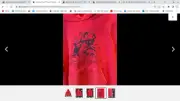 X-Large Adult Red Hooded Mickey Mouse, Goofy, Horace Disney Sweatshirt NWT