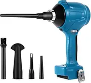 LINGYUE Compressed Air Duster for 18V MAKITA Battery,40000RPM Electric Air Duster, LED Light, 6 Multi-Use Accessories - Ideal for PC Keyboard, Car Electric Devices Cleaning (Battery Not Included)