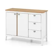 Costway Buffet Sideboard Anti-Toppling Kitchen Cupboard Side Storage Cabinet White
