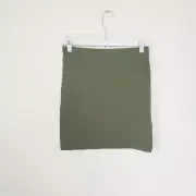 Topshop Textured pull On Green Skirt Size 6