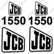 Fits JCB 1550 Decal Kit Backhoe Equipment Decals - 7 YEAR OUTDOOR 3M VINYL!