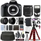 Canon EOS 2000D / T7 DSLR Camera w/ 18-55mm + 32GB 3 Lens Ultimate Accessory Kit