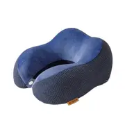 ANYPACK Neck Pillow Blue Memory Foam Slow Rebound Comfortable Sleep Headrest