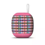 Packed Party PKBT324PD Mad for Plaid' Bluetooth Wireless Portable Speaker