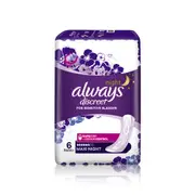 Always Discreet Maxi Night Pads 6 Pack
