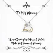 [Generic] Surprise Mommy Gifts, I Love Cleaning Up Messes I Didn't[], Birthday Unique Gifts, Love Dancing Necklace For Mommy from Daughter, Unique mom gifts, Unique baby gifts, Unique shower gifts, Unique,