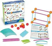 Learning Resources STEM Explorers Geomakers - 58 Pieces, Ages 5+ STEM Toys for Kids, Kindergartner Learning Toys, Shapes for Kids