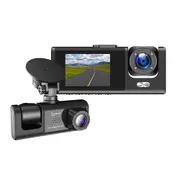 I-Hawk Defender Dual Dash Front & Rear Vehicle Camera Full HD 11x5cm Black
