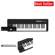 49-Key MIDI Keyboard Controller - USB Plug & Play with Velocity Sensitive Keys
