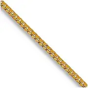 [JewelryWeb] 14k Gold .5mm Box With Spring-Ring Clasp Chain Necklace Chain-Necklace