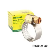 Tridon Perforated Band Micro Hose Clamps 11mm - 22mm Part Stainless Pack of 40