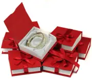 7pc Bangle Bracelet Boxes Red Jewelry Gift Boxes Bracelet Box Watch Gift Boxes