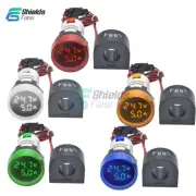 AC 50-500V 0-100A Round LED Digital Voltmeter Ammeter Voltage Current Meter