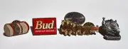 ~4~ 1980s/1990s BUDWEISER BEER PINS CAN CLYDESDALE METAL LAPEL HAT CLOTHING #2