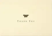Peter Pauper Press Boxed Thank You Note Cards - Gold Butterfly 591083