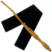 15" Hand Carved Mahogany Wood Ironbelly Dragon Magic Wizards Wand w/ Free Bag