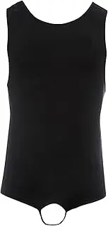 [Maiyifu-GJ] Men's Sexy Jockstrap Leotard Underwear Sleeveless High Cut Thong Bodysuit Breathable Backless Wrestling Singlet