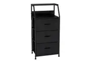 Ovela 3 Drawer Storage Chest - Nordic Black