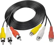 Premium 3RCA Audio Video AV Composite Extension Cable Male to Female M/F Cord 10M 3M 1.5M for DVD TV - 10M