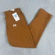 Nike Pants Mens M Desert Bronze Dri-Fit Golf Crop Nylon Jogger Orange DH1286-241