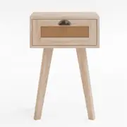 Rattan Cane Bedside Table