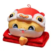 Lion Awakening Snake Pillow Blanket Plush Doll Zodiac Snake Pillow