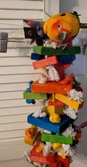 Featherland Paradise 16” Bird Toy—Knots And Block For Large Bird. New With Tag.