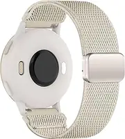 EverAct 20mm Nylon Magnetic Watch Band Compatible with Garmin Vivoactive 5/Vivoactive 3/Venu/Venu Sq/Venu Sq 2, Loop Magnetic Stretchy Elastic Replacement Strap for Forerunner 55/165/245/645