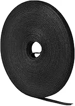 0.39 Inch x 82 Feet Cable Ties, Reusable Fastening Tape, Hook and Loop Cable Ties Wire manager Cable Management Tape Cord Organizer for Office, Home, Wire Bundling, Black