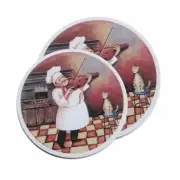 Italian CHEF ELECTRIC Stove Top Cooktop ROUND BURNER COVERS 4 Pieces