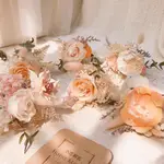 【小花麻吉】現貨︱橘色新娘分束捧花 永生花/乾燥花/結婚/婚禮/捧花/求婚捧花/新娘捧花/外拍捧花/婚紗拍攝