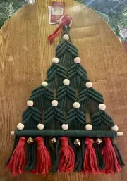 Macrame Christmas Tree Wall Hanging