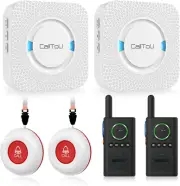 Caregiver Pager Wireless Alert Button Home Intercom System Long Range 2 Way Radi