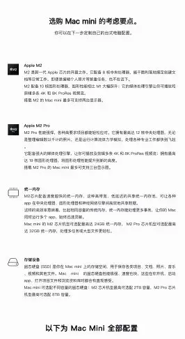 迷你電腦 2023新款 Apple/蘋果 Mac Mini M2 M1芯片小主機迷你臺式電腦定制