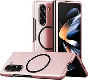 [FANYUAN] Case for Samsung Galaxy Z Fold6 5G, Elastic Shock Absorption, Lightweight, Anti-Scratch, Bumper Hardcase Cover for Samsung Galaxy Z Fold6 5G.(Rose Gold)