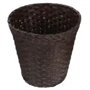 Wicker Woven Trash Can Office Trash Container Rattan Waste Basket