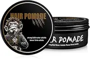 immetee Pomade for Men, Style & Finish Your Hair,Strong Hold & High Shine for Men Styling Wax, Water Based Male Styling Cream for All Hair Types,Easy to Wash 120g/4.2oz