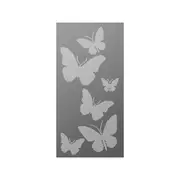 Walpix 1775 x 875 x 0.95mm Perforated Pre-Painted Metal Decorative Screen Folded Profile Butterfly - Basalt - 0.95mm Basalt
