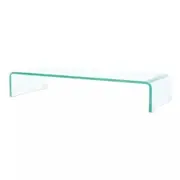 TV Stand/Monitor Riser Glass Clear 80x30x13 cm